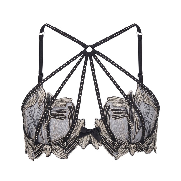 Agent Provocateur Christalina Black Lace Bra - Picture 3 of 12